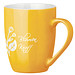 Tasse Gloria, 370 ml, gelb/weiß