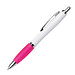 LANCE® Kugelschreiber Milano, blaue Mine, weiß/pink