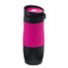 Metall-Isolierbecher Grip, 380 ml, schwarz/pink