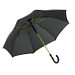 FARE® Automatik-Stockschirm Windproof, schwarz-limette