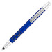 Touch-Kugelschreiber Toronto, blaue Mine, Blau-Metallic