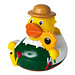 Schnabels® Bade-Ente Gärtner, gelb/grün