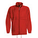 B&C Collection Unisex Windbreaker Jacke, rot, S