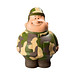 Herr Bert® Anti-Stress-Figuren Gefreiter Bert, dunkelgrün
