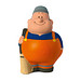 Herr Bert® Anti-Stress-Figuren Straßenreiniger Bert, orange