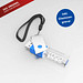 USB-Stick TURN 3D inkl. Gravur, 16 GB, blau
