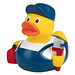 Schnabels® Bade-Ente Klempner, gelb/blau
