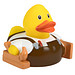 Schnabels® Bade-Ente Tischler, gelb/braun