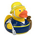 Schnabels® Bade-Ente THW, gelb/dunkelblau