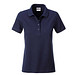 JAMES & NICHOLSON Damen Poloshirt Basic Bio BW, dunkelblau, M