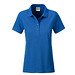 JAMES & NICHOLSON Damen Poloshirt Basic Bio BW, blau, M