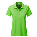 JAMES & NICHOLSON Damen Poloshirt Basic Bio BW, hellgrün, M