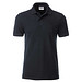JAMES & NICHOLSON Herren Poloshirt Basic Bio BW, schwarz, L