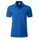JAMES & NICHOLSON Herren Poloshirt Basic Bio BW, blau, L