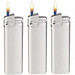 Werbe-Set: 500 Piezo-Feuerzeuge Prestige, inkl. Druck, silber