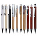 Muster-Set Holz Kugelschreiber, 9 Modelle, natur