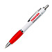 LANCE® Kugelschreiber Milano, blaue Mine, weiß/rot
