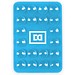 MagSquid one side, Blau