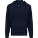 Iqoniq Abisko Zip-Kapuzenpullover aus recycelter Baumwolle, navy blau, XXS