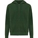 Iqoniq Abisko Zip-Kapuzenpullover aus recycelter Baumwolle, forest green, XXS