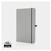 A5 Hardcover Notizbuch aus PU, Hellgrau
