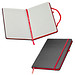 Notizbuch BlackLine, DIN A5, schwarz/rot