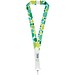 Addie Sublimation Lanyard mit Sicherheitsverschluss aus recyceltem PET Kunststoff, weiss, 15mm