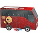 Adventskalender Bus, Alpenmilch-Schokotäfelchen, Christbaumkugeln Gold