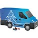 Adventskalender Transporter, Sarotti Schokotäfelchen, LED Tanne