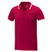 Amarago Polo mit abgesetztem Rand für Herren, rot, L