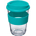 Americano Cortado Kaffeebecher mit Schutzring, 300 ml, türkis