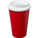 Americano® Eco 350 ml recycelter Becher, rot/weiß