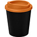Americano Espresso Isolierbecher, 250 ml, schwarz,orange