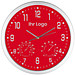Analoge Wanduhr XL, ø 35 cm, Rot