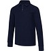 Apollo 245 g/m² Langarm Poloshirt Unisex mit Reißverschluss, navy, XXS