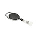 Ausweishalter Badge, schwarz/silber