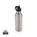 Avira Ara RCS Re-Steel Fliptop Wasserflasche 500ml, silber