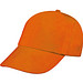 AZO-freie 5 Panel Baumwoll-Baseball-Cap, orange