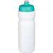 Baseline Plus Sportflasche, 650 ml, weiss,aquablau