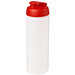 Baseline Plus grip Sportflasche mit Klappdeckel, 750 ml, transparent/rot