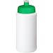 Baseline Recycelte Sportflasche, 500 ml, weiß/grün