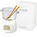 SEASONS Schokoladenfondue Set Belgium aus Glas, transparent/weiß SEASONS Schokoladenfondue Set Belgium aus Glas, transparent/weiß