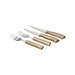 Besteckset Casano, silber/natur