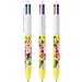 BIC® 4 Colours® Kugelschreiber Weiß/Gelb