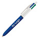 BIC® 4-Farb-Kugelschreiber, blau/weiß