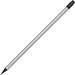 Bleistift mit Radiergummi in Metallic-Farben, silber