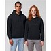 Boris Oversize Kapuzenpullover aus recycelter 280 g/m2 Bio Baumwolle (OCS), unisex, schwarz, S
