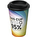Brite-Americano® Recycled 350 ml Isolierbecher, weiß/schwarz