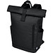 Byron 15,6 Zoll GRS RPET Roll-Top Rucksack 18 L, schwarz