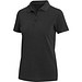 Calgary Poloshirt für Damen im Washed Look, 200 g/m2, schwarz, L